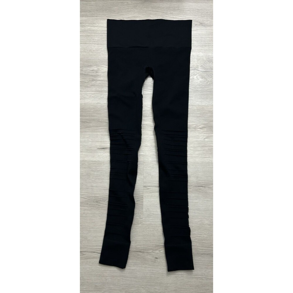 Blanqi Black Maternity Sport Support Stretchy Comfort Leggings size small